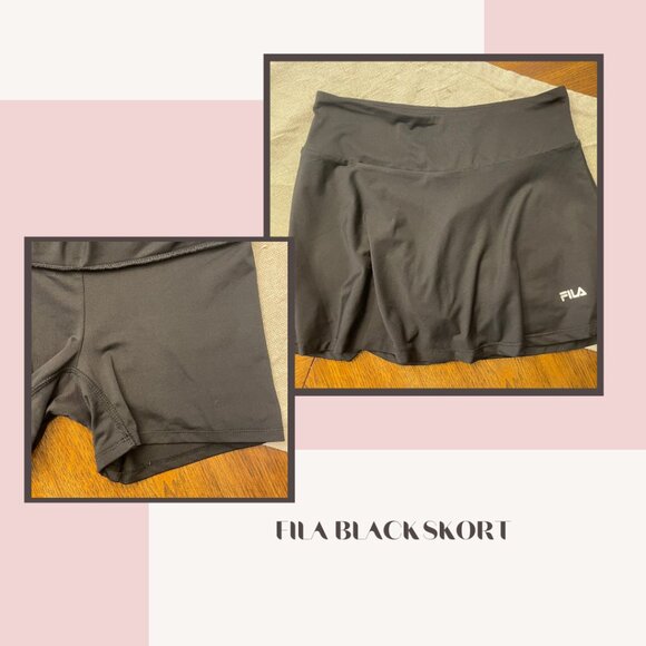 FILA BLACK TENNIS SKORT - Picture 1 of 5